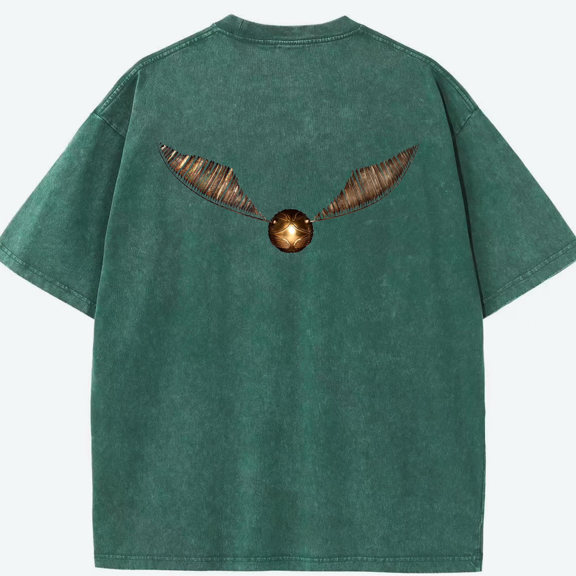 （画像用） Harry Potter ハリー・ポッターシリーズ 綿100% ヴィンテージ風 半袖Tシャツ（背面プリント）